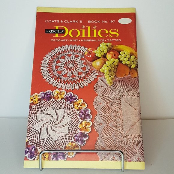 Vintage Coats & Clarks Priscilla Doilies Book 197 Crochet, Knit, Lace, Tatting - Picture 3 of 11